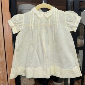 1980 Vintage heirloom embroidered gown dress Baby girl lace embroidered